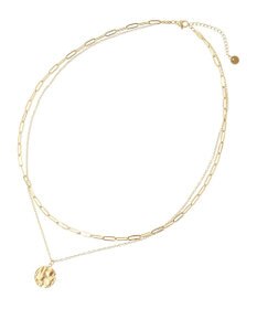 AMERICAN HOLIC ステンレス　ＣＯＩＮ２連ネックレス