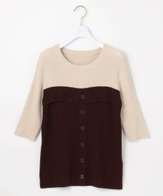 ANY SIS S 【洗える・UVカット】ビスチェ風 ニット