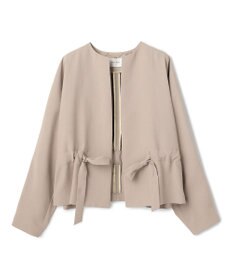 BEIGE， PORDIC / ドロスト付きノーカラージャケット