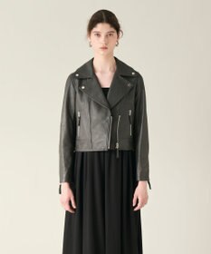 GRACE CONTINENTAL ラムレザーライダースジャケット