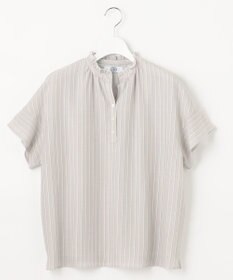 J.PRESS LADIES シアーストライプチェック カットソー