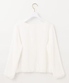 ANY SIS L 【洗える】フロントプリーツシフォンブラウス