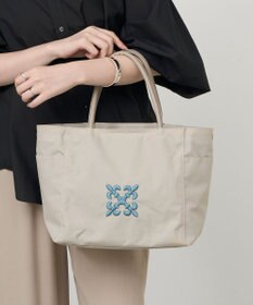 russet 【モノグラム刺繍】コーデュラナイロントートバッグ（CE-1776）