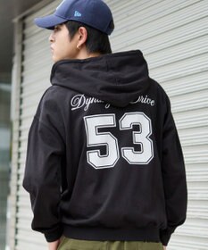WEGO 【ユニセックスITEM/MLサイズ展開】ナンバリングカットZIPパーカー