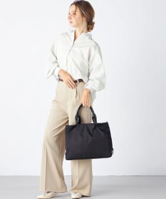 LA BAGAGERIE ツイルナイロン×エナメル 2WAYトートバッグ Mサイズ