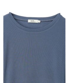 earth music&ecology チェーンリブクルーネックプルオーバー