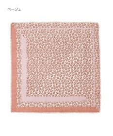 MOONBAT FURLA(フルラ）レオパードウールスカーフ 80×80㎝