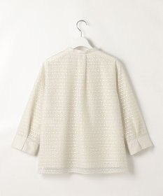 J.PRESS LADIES レースジャージー バンドカラー カットソー