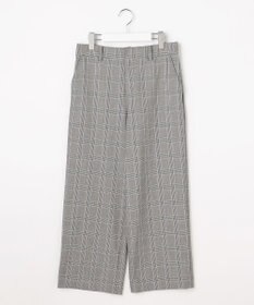 J.PRESS LADIES L アルガンシルク チェック クロップド パンツ