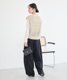 earth music&ecology 配色ラインＭＩＸニットベスト