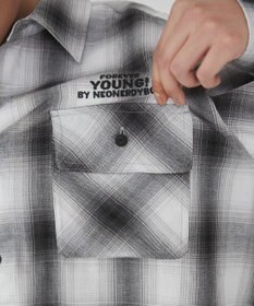 WEGO 【ユニセックス着用ITEM】グラフィックオンブレチェックシャツ（LS）