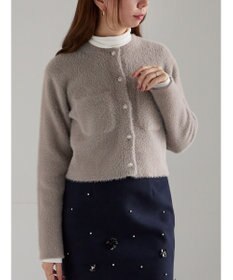 Te chichi ショートシャギーポケットカーディガン