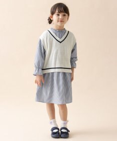 ANY KIDS ニットベスト × ワンピース セット