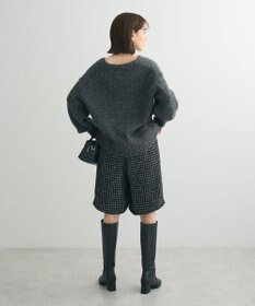 Green Parks 毛ふきシャギーＶネックカーディガン