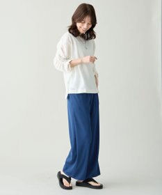 ANY シアーシャーリングスリーブニット