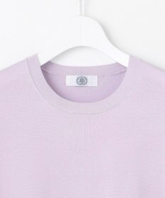 J.PRESS LADIES L 【洗える】COTTON POLYESTER 袖ボタン ニット