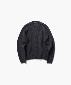 ATON WOOL CASHMERE ALPACA | メッシュＶネックカーディガン