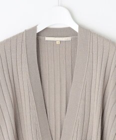 自由区 【洗える】ウールミックス ミドル丈カーディガン
