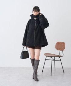 earth music&ecology ボアZIPブルゾン