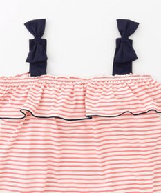 組曲 KIDS 【UVカット】【SS-Lサイズ】マリンストライプ スイムウェア(セパレート)