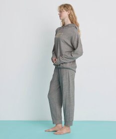 une nana cool 【綿混】あくびのお嬢さんの裏毛フーディーパジャマ