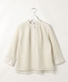 J.PRESS LADIES レースジャージー バンドカラー カットソー