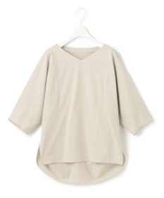 ICB 【洗える】 ブラウスライクジャージー ドルマンスリーブカットソー