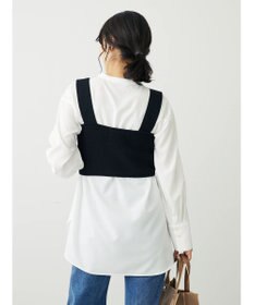 Green Parks ＳＥＴ２点ニットビスチェ＋とろみチュニック