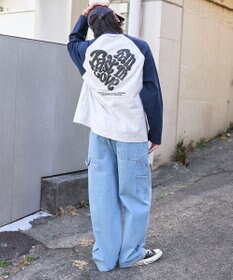 WEGO ラグランハートグラフィックT（LS）