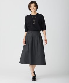 J.PRESS LADIES 【洗える】 レーヨンエリートストレッチ パフスリーブ ニット