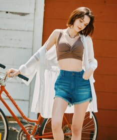 San-ai Resort（三愛水着楽園） 楊柳×レース　羽織り　F【San-ai Resort（サンアイリゾート）】