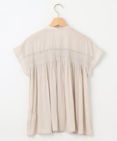 組曲 L ギャザーライトデシンシャーリング ブラウス