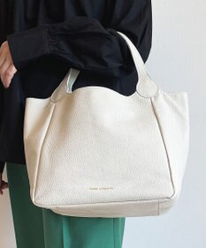 Hekhèr Le Style de Vie 【日本製/セレモニーにも】シュリンクレザー ハンドバッグ medium