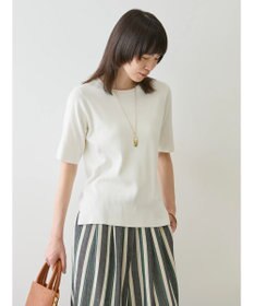 AMERICAN HOLIC ５分袖リブニットプルオーバー