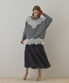 レースドルマンニットトップ / GRACE CONTINENTAL | GRACE CONTINENTAL