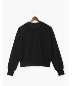 Te chichi メタルスクエア釦クルーネックカーディガン