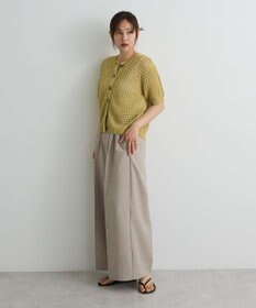 CRAFT STANDARD BOUTIQUE ハーフスリーブメッシュニットカーディガン