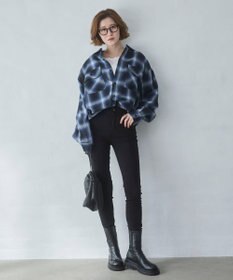 WEGO 【ユニセックス着用ITEM/SMLサイズ展開】オンブレチェックシャツ（LS）