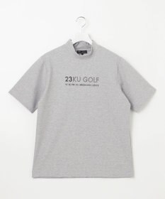 23区GOLF 【MEN】【UVケア】ロゴ モックネックシャツ