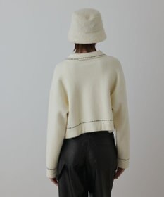 GRACE CONTINENTAL ステッチニットジャケット