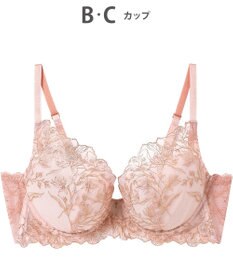 AMPHI ブラジャー ふっくらまる胸キープ 脇高設計 背中をスムージング Gカップまで対応 大きいサイズ 【Hold Day Bra ホールドデイブラ】 ブラ BYJ382 アンフィ／ワコール