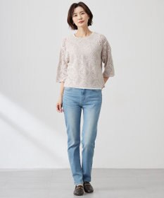 J.PRESS LADIES 【洗える】リブ ノースリーブ カットソー