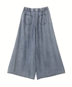 YECCA VECCA バイオ加工ヴィンテージデニムワイドパンツ