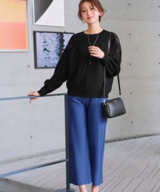 Tiaclasse 日本製エアシルキーワイドパンツ