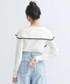 earth music&ecology ビックカラーオフショルニットプルオーバー