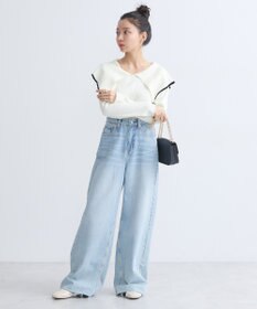 earth music&ecology ビックカラーオフショルニットプルオーバー