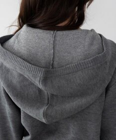 WEGO グラフィックジャガードニットZIPパーカー