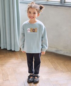 ANY KIDS なかよしサガラ刺繍 裏シャギー トレーナー