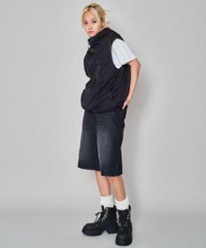 WEGO 【ユニセックス着用ITEM】フードナイロンベスト