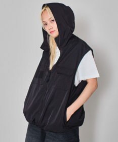 WEGO 【ユニセックス着用ITEM】フードナイロンベスト